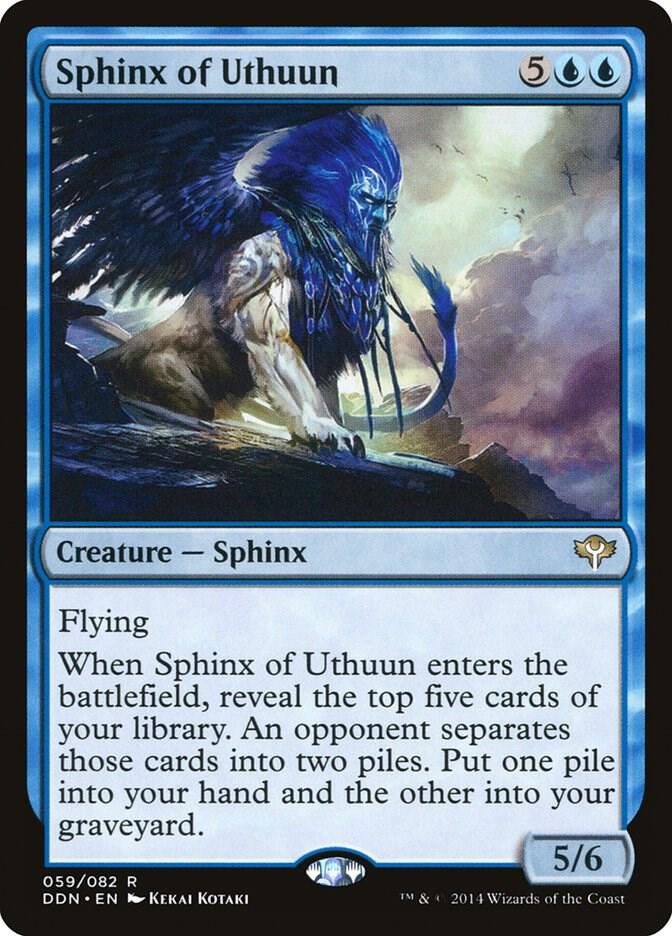 Sphinx of Uthuun 59 card from Duel Decks: Speed vs. Cunning