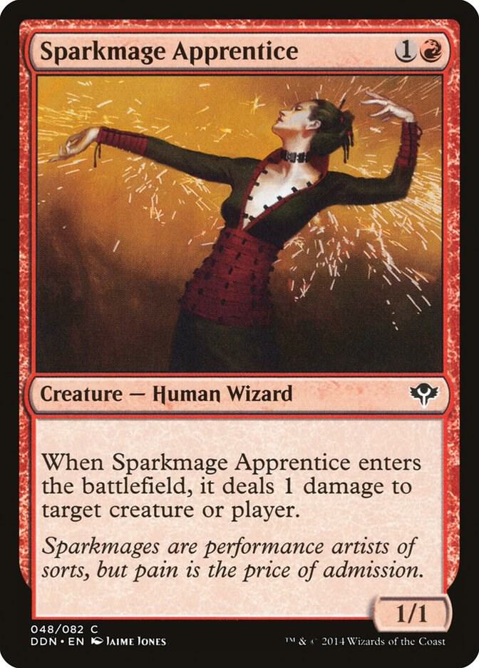 Sparkmage Apprentice 48 card from Duel Decks: Speed vs. Cunning