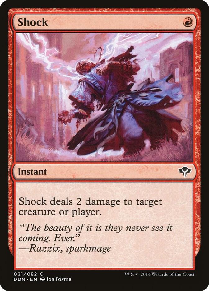 Shock 21 card from Duel Decks: Speed vs. Cunning