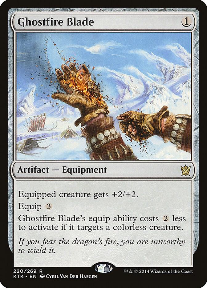 Ghostfire Blade 220 card from Khans of Tarkir