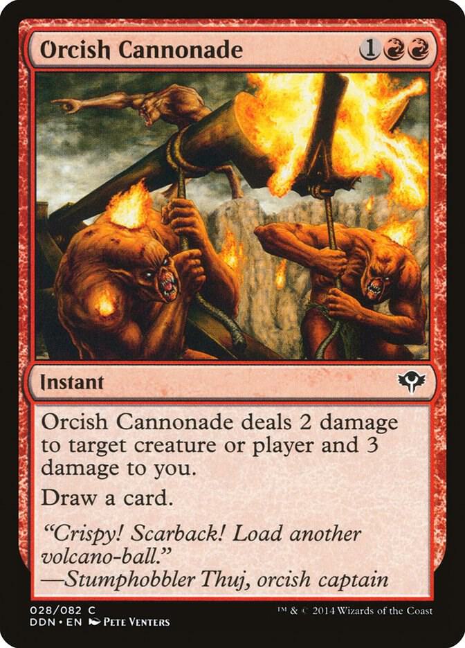 Orcish Cannonade 28 card from Duel Decks: Speed vs. Cunning