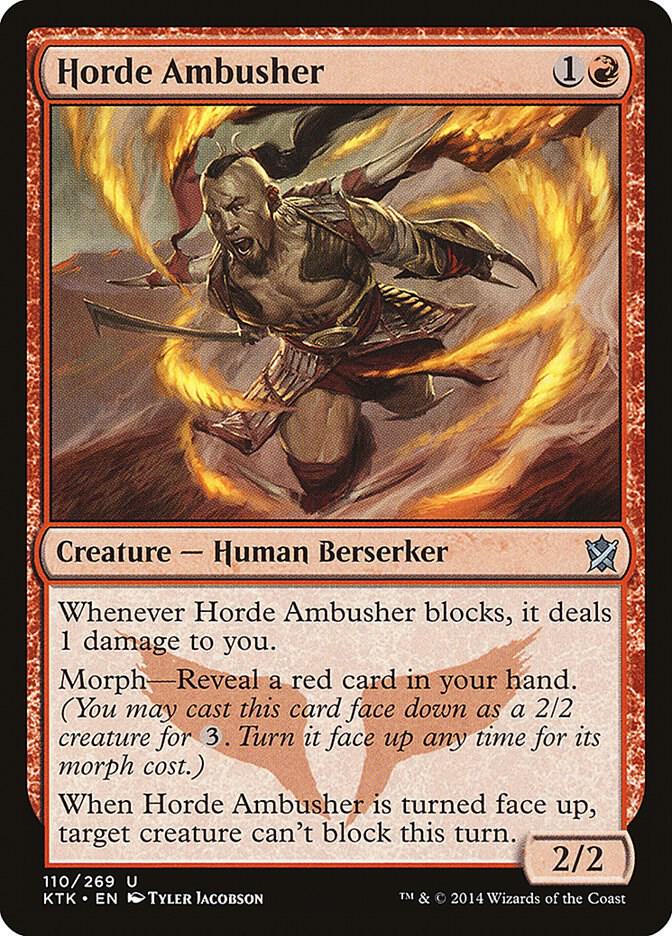 Horde Ambusher 110 card from Khans of Tarkir