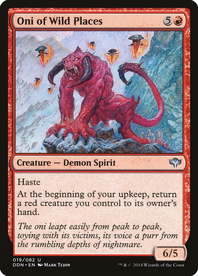 Oni of Wild Places 19 card from Duel Decks: Speed vs. Cunning