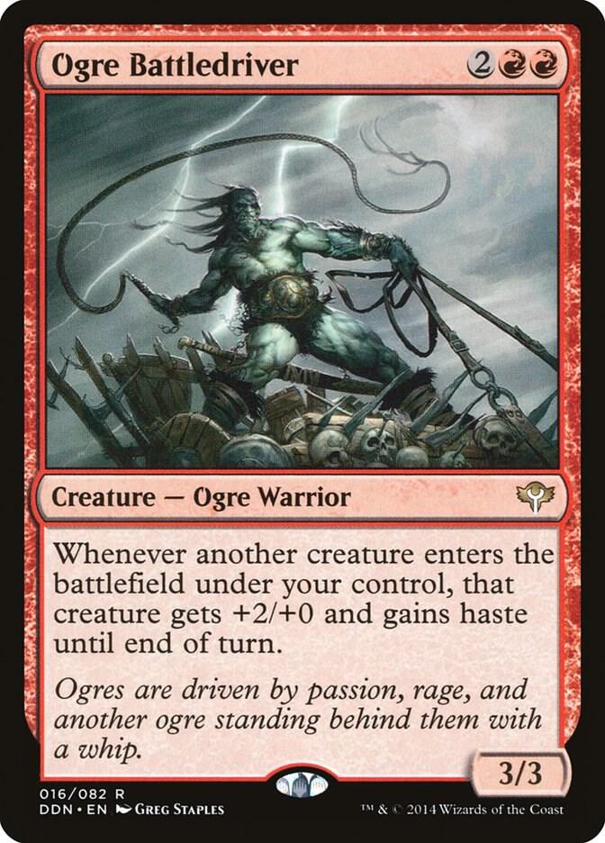 Ogre Battledriver 16 card from Duel Decks: Speed vs. Cunning