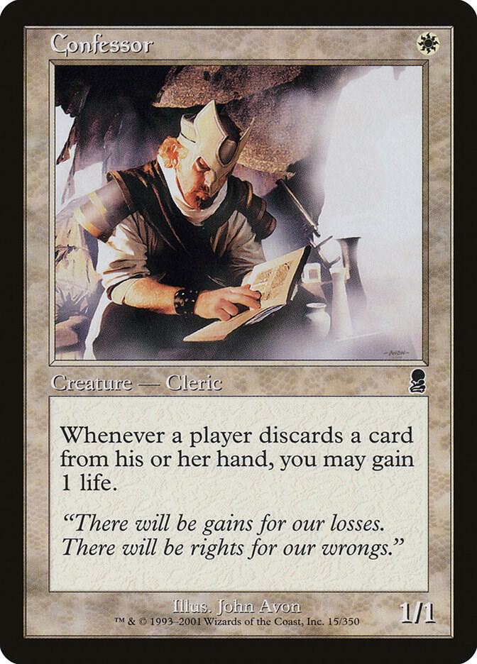 Confessor 15 card from Odyssey