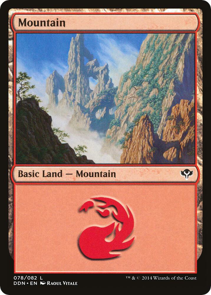 Mountain 78 card from Duel Decks: Speed vs. Cunning