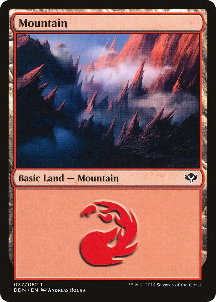 Mountain 37 card from Duel Decks: Speed vs. Cunning