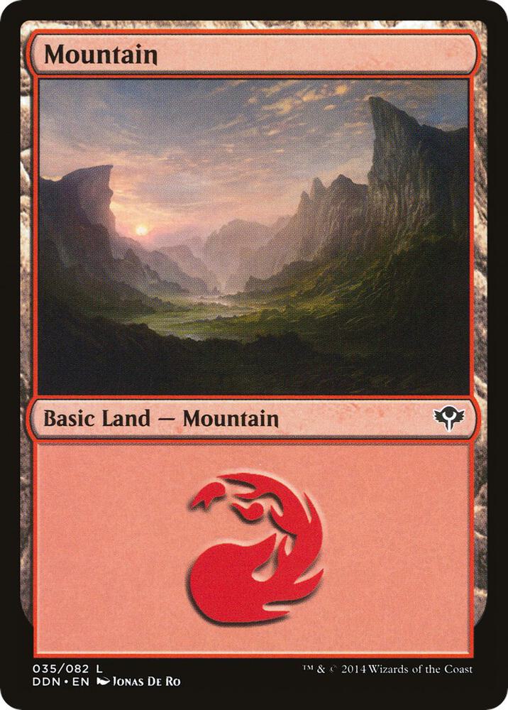 Mountain 35 card from Duel Decks: Speed vs. Cunning