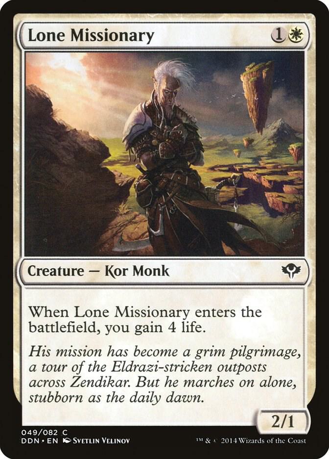 Lone Missionary 49 card from Duel Decks: Speed vs. Cunning