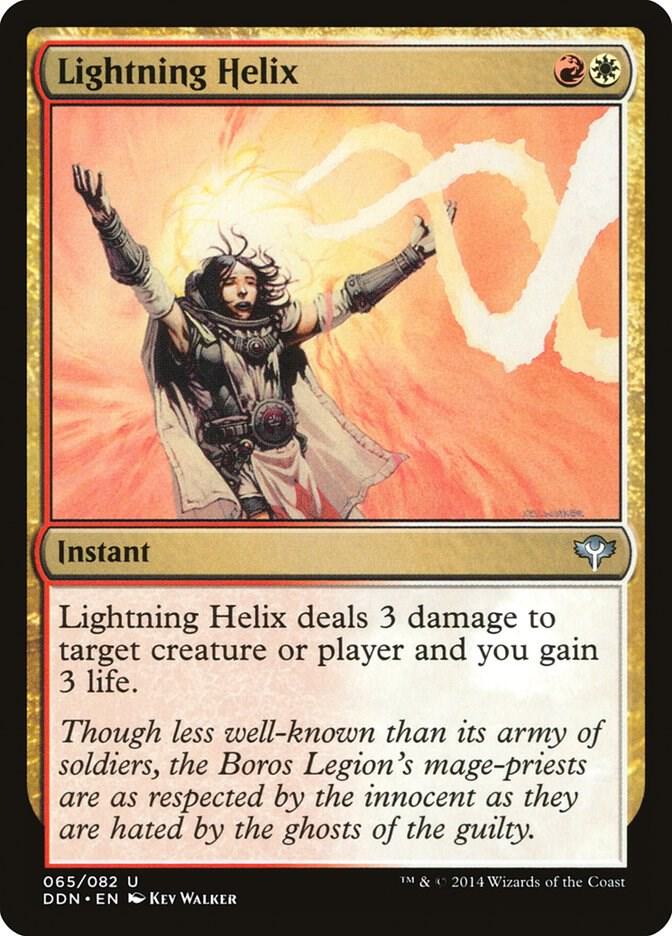 Lightning Helix 65 card from Duel Decks: Speed vs. Cunning