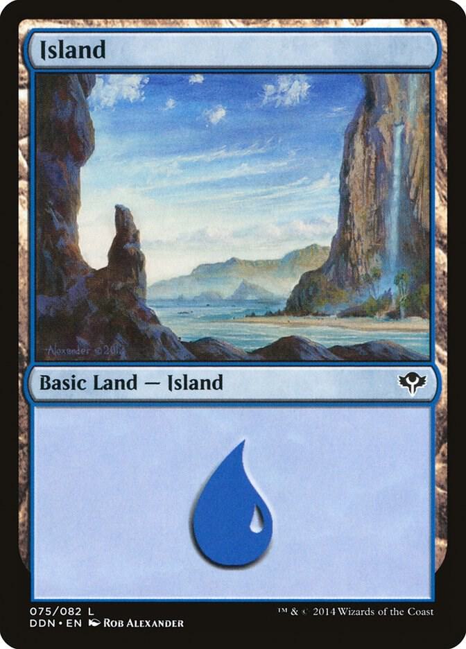 Island 75 card from Duel Decks: Speed vs. Cunning
