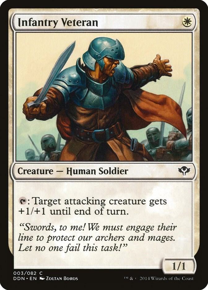 Infantry Veteran 3 card from Duel Decks: Speed vs. Cunning