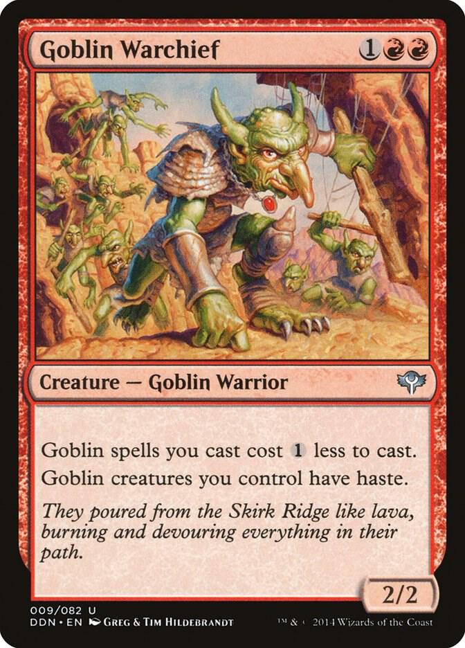 Goblin Warchief 9 card from Duel Decks: Speed vs. Cunning