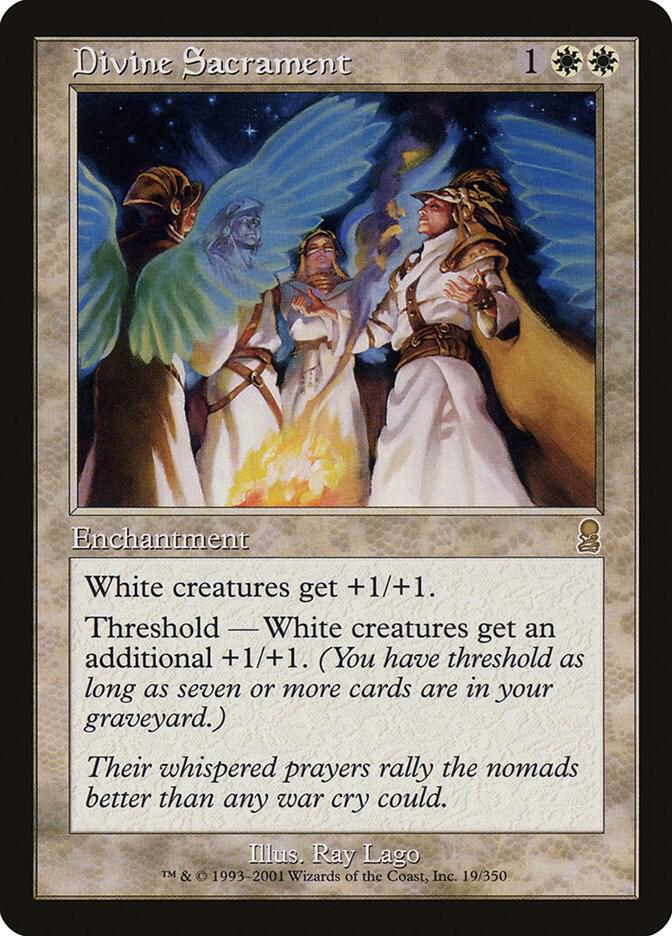 Divine Sacrament 19 card from Odyssey