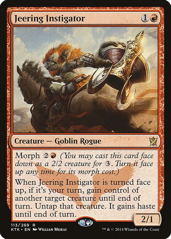 Jeering Instigator 113 card from Khans of Tarkir