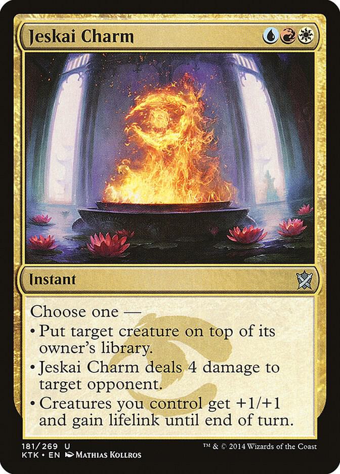 Jeskai Charm 181 card from Khans of Tarkir