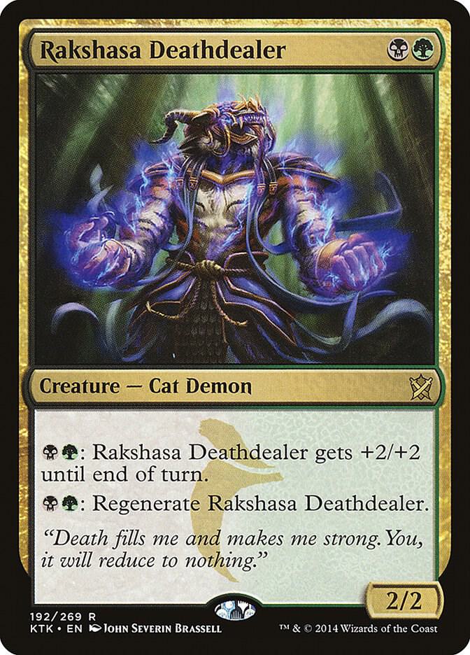 Rakshasa Deathdealer 192 card from Khans of Tarkir