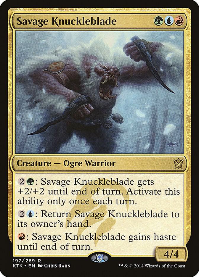 Savage Knuckleblade 197 card from Khans of Tarkir