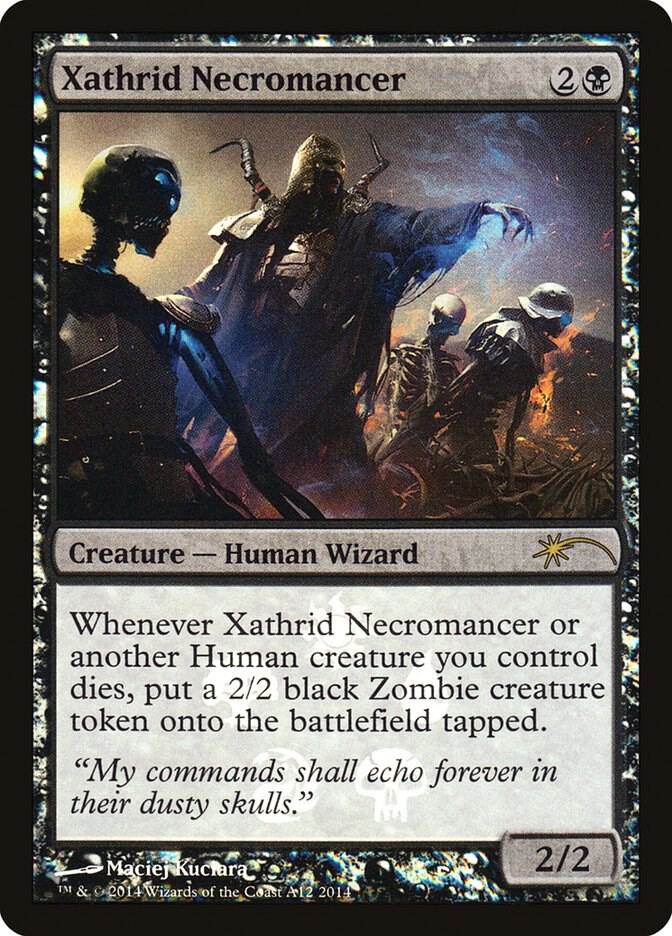 Xathrid Necromancer A12 card from Media Promos