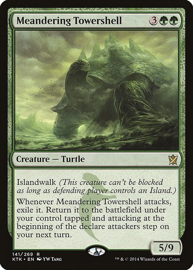 Meandering Towershell 141 card from Khans of Tarkir