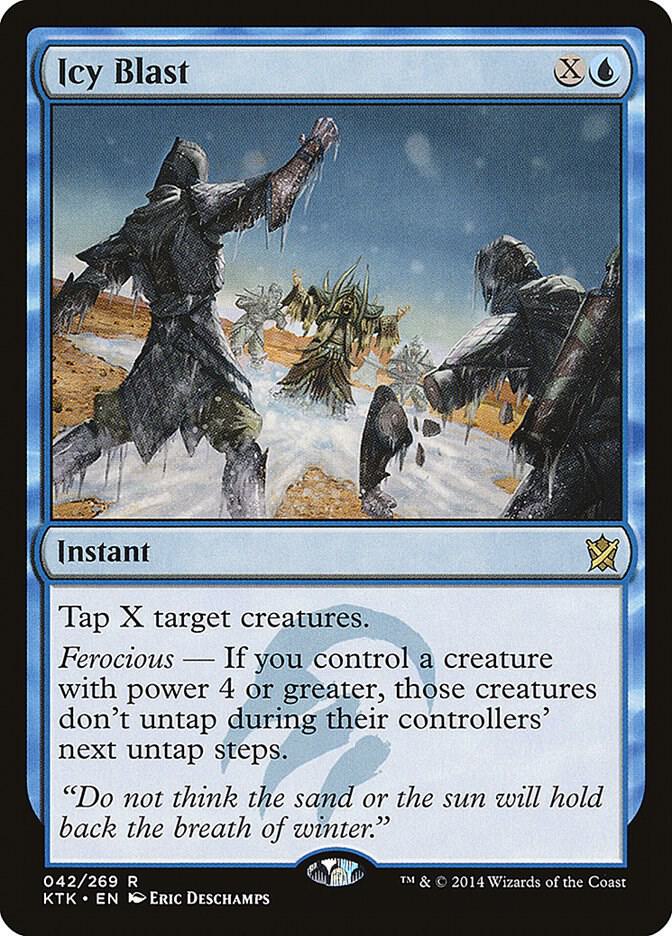 Icy Blast 42 card from Khans of Tarkir