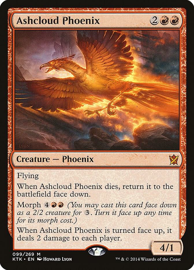 Ashcloud Phoenix 99 card from Khans of Tarkir