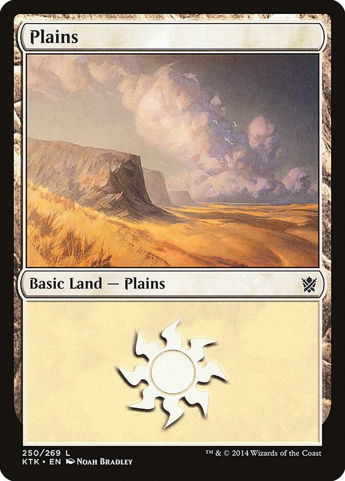 Plains 250 card from Khans of Tarkir