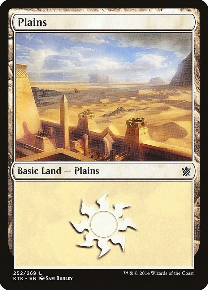 Plains 252 card from Khans of Tarkir