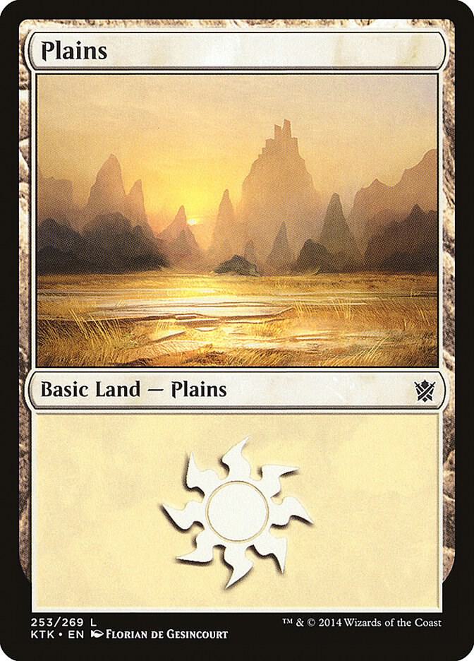 Plains 253 card from Khans of Tarkir