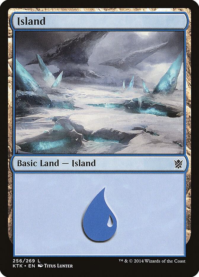 Island 256 card from Khans of Tarkir