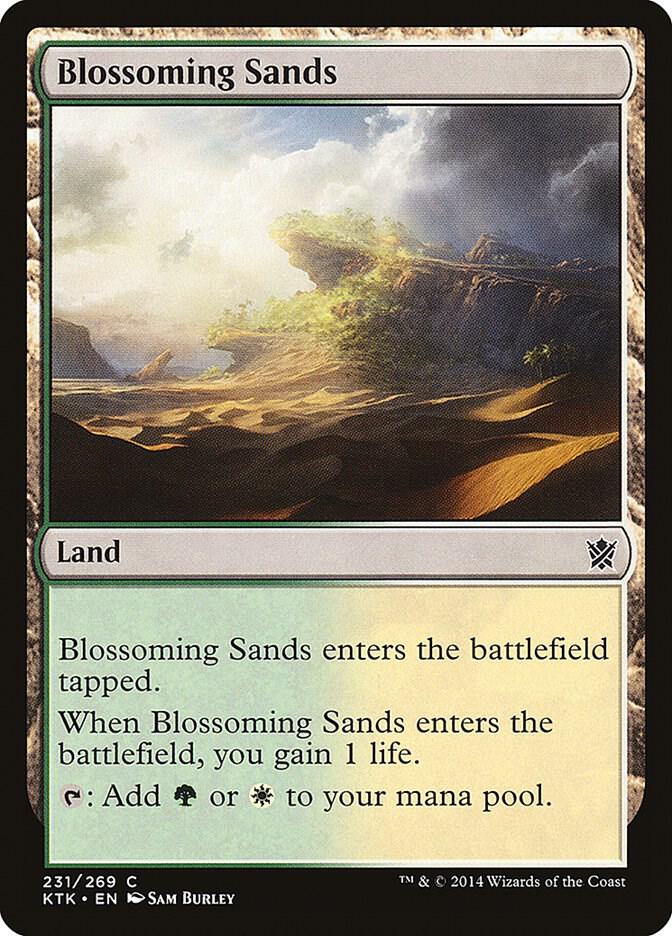 Blossoming Sands 231 card from Khans of Tarkir