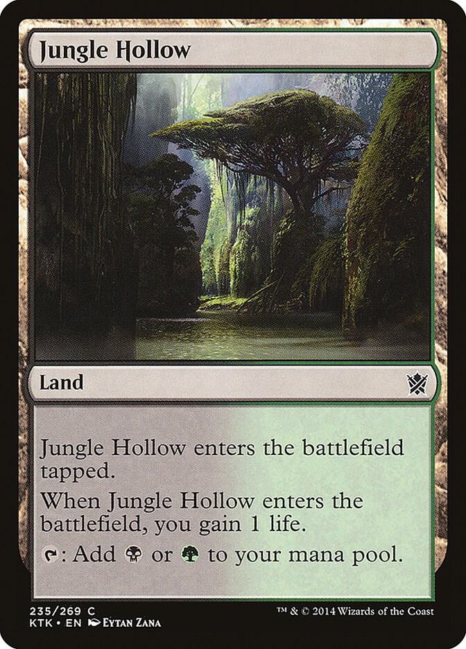 Jungle Hollow 235 card from Khans of Tarkir