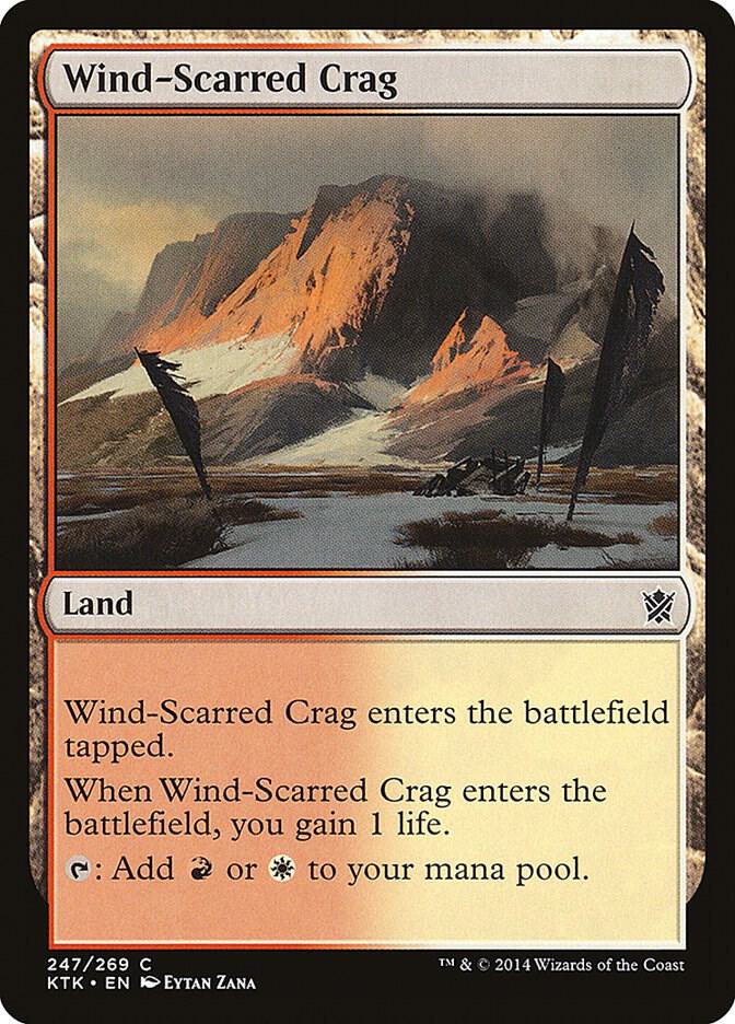 Wind-Scarred Crag 247 card from Khans of Tarkir