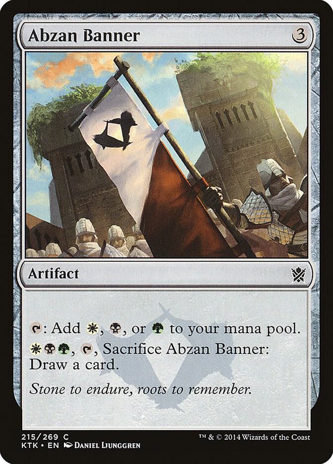 Abzan Banner 215 card from Khans of Tarkir