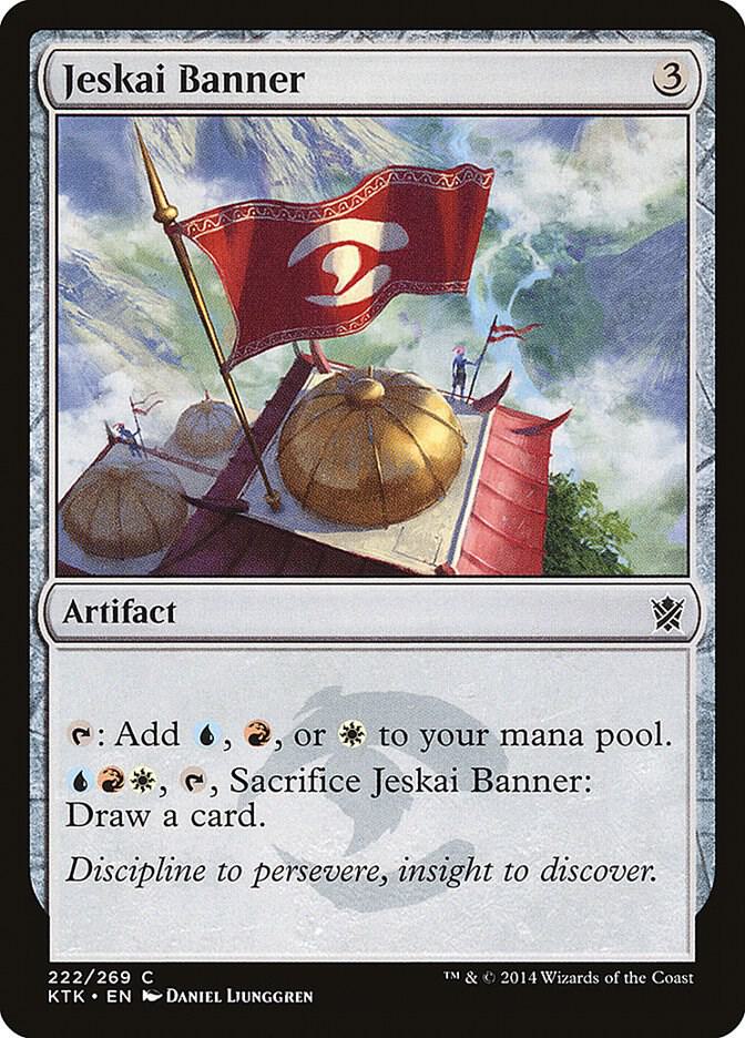 Jeskai Banner 222 card from Khans of Tarkir