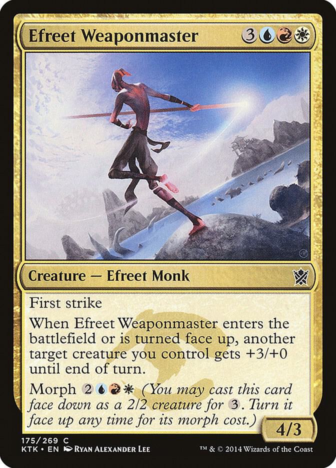 Efreet Weaponmaster 175 card from Khans of Tarkir