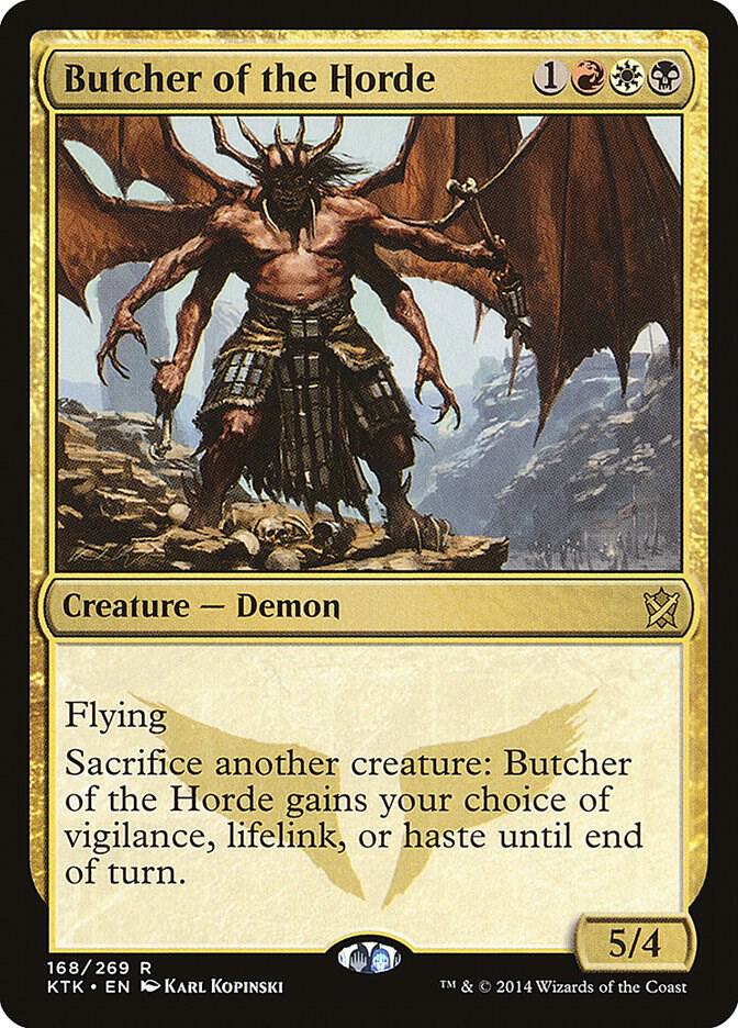 Butcher of the Horde 168 card from Khans of Tarkir