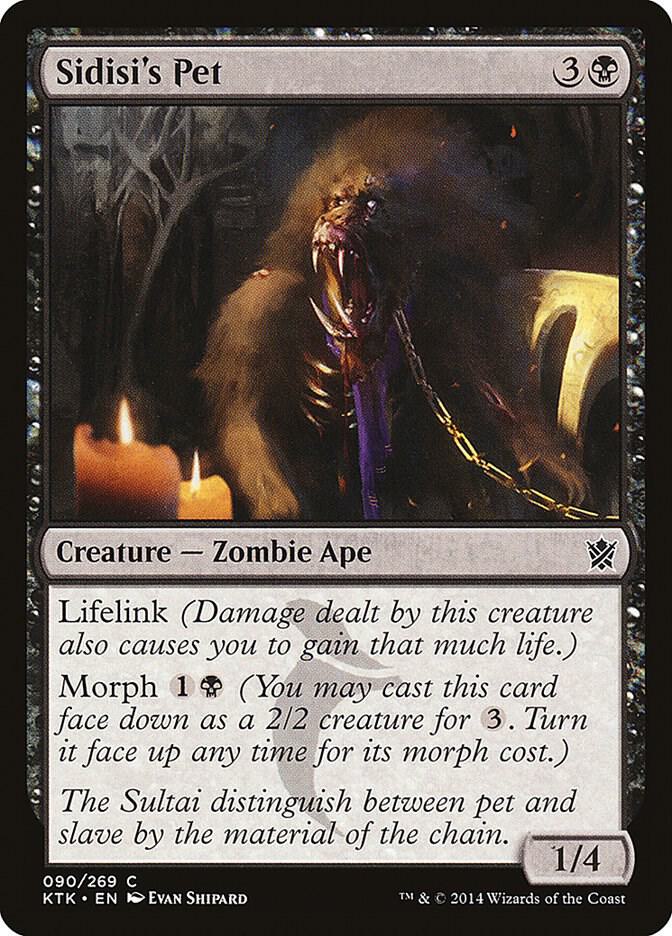 Sidisi's Pet 90 card from Khans of Tarkir
