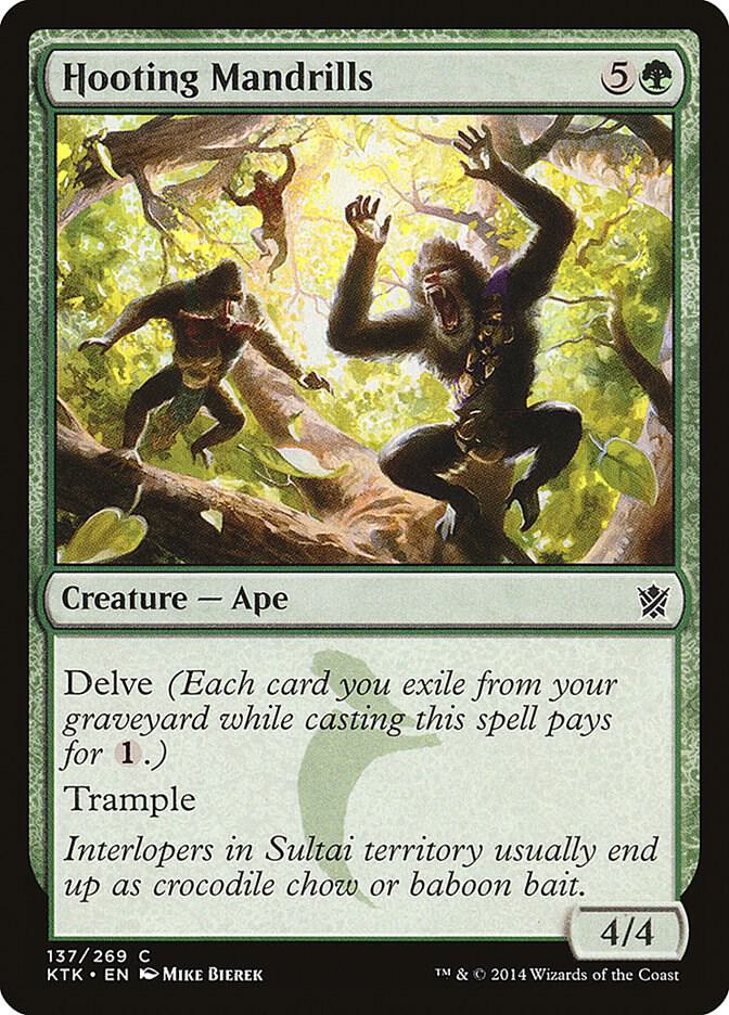 Hooting Mandrills 137 card from Khans of Tarkir
