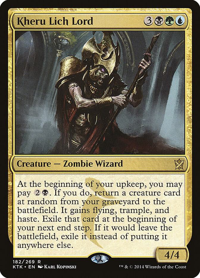 Kheru Lich Lord 182 card from Khans of Tarkir