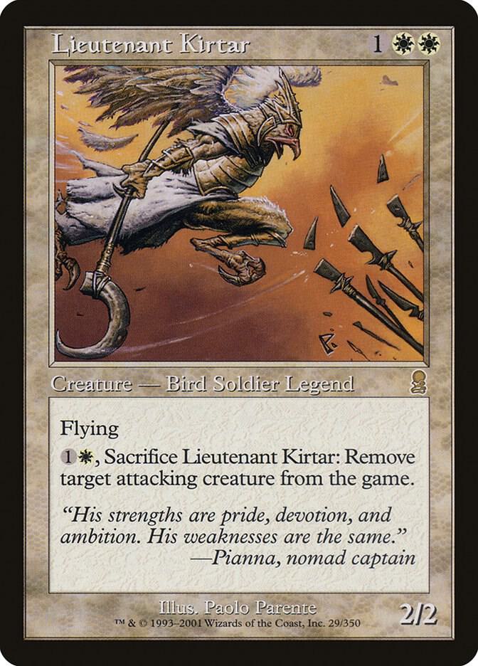 Lieutenant Kirtar 29 card from Odyssey