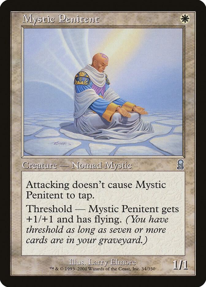 Mystic Penitent 34 card from Odyssey