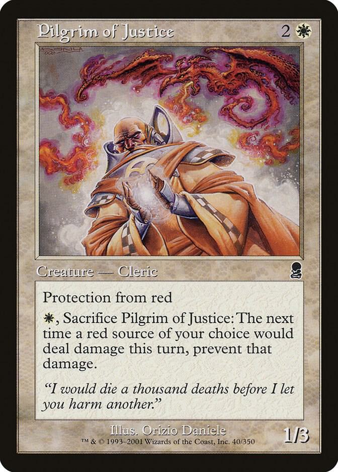 Pilgrim of Justice 40 card from Odyssey