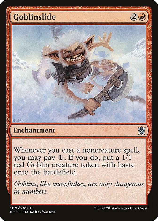 Goblinslide 109 card from Khans of Tarkir
