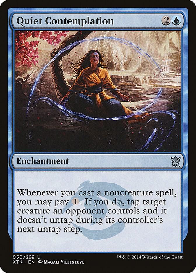 Quiet Contemplation 50 card from Khans of Tarkir