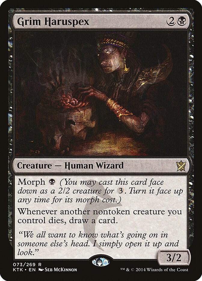 Grim Haruspex 73 card from Khans of Tarkir