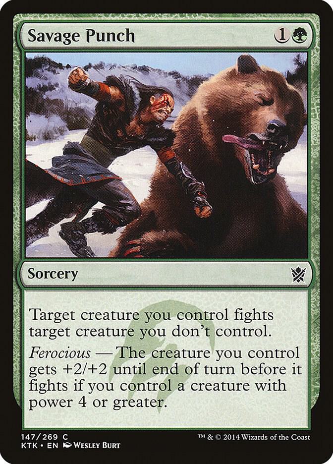 Savage Punch 147 card from Khans of Tarkir