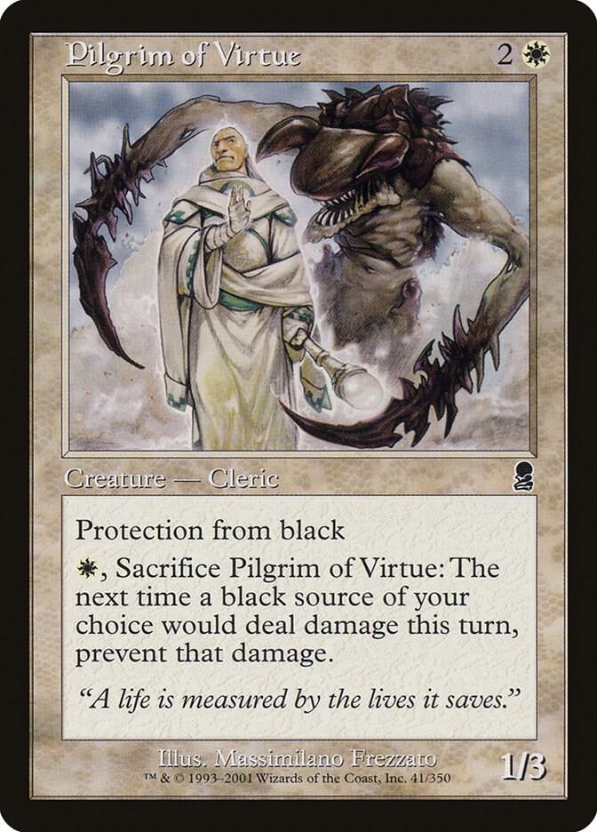 Pilgrim of Virtue 41 card from Odyssey