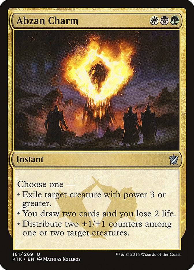Abzan Charm 161 card from Khans of Tarkir