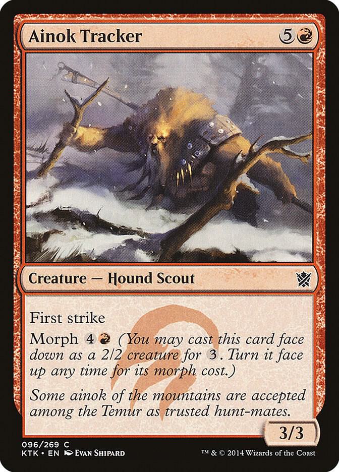 Ainok Tracker 96 card from Khans of Tarkir